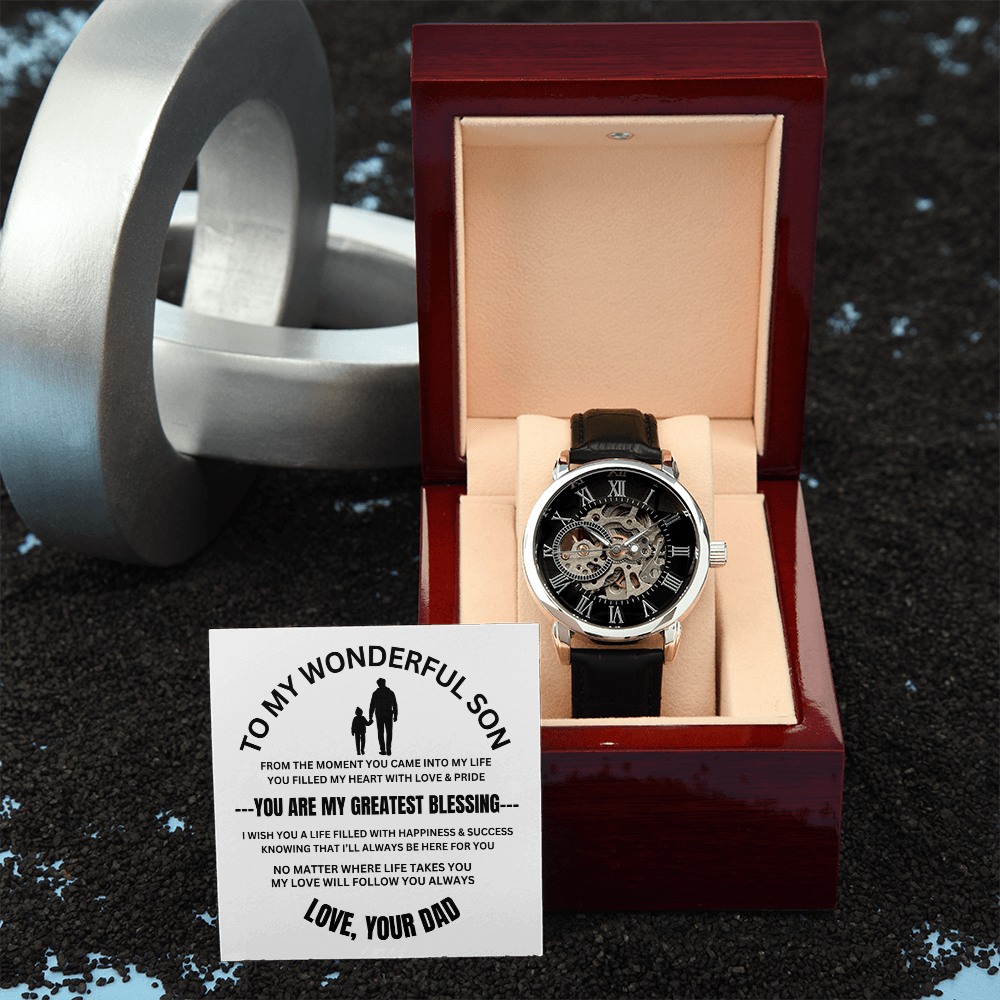 To My Son Gift from Dad - Automatic Mechanical Watch