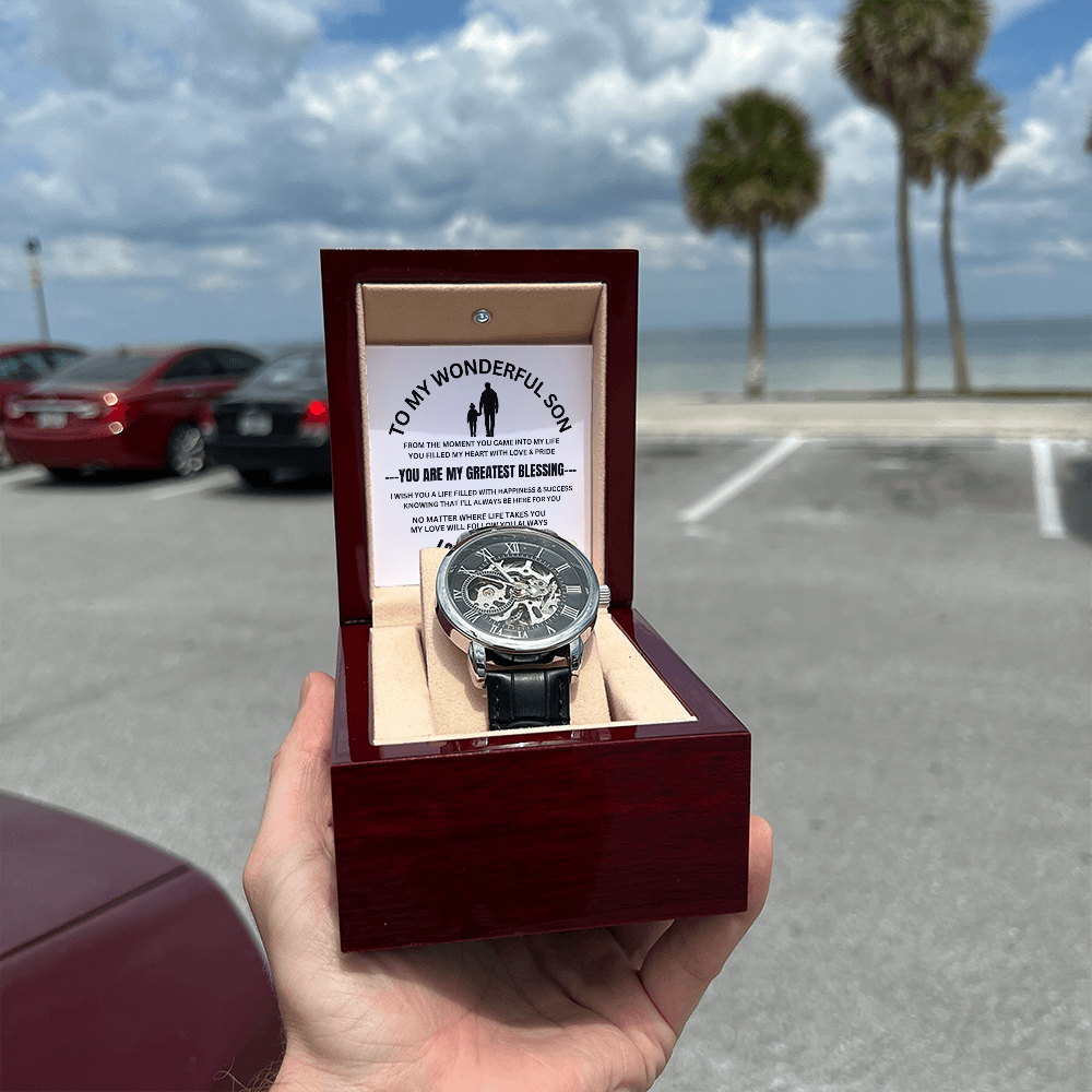 To My Son Gift from Dad - Automatic Mechanical Watch